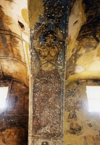 Fresco of a dancer, Qusayr 'Amra (image from WikiCommons)